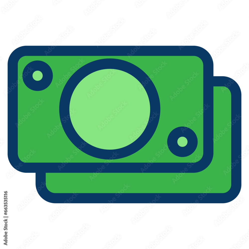 Lineal color Money Notes icon Lineal color Money Notes icon