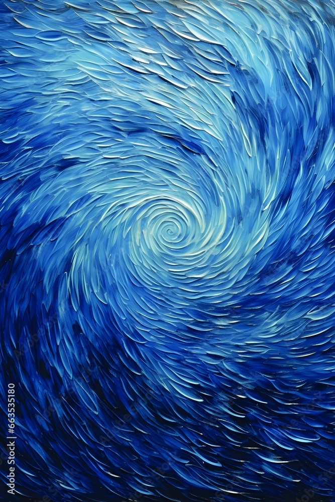 This dynamic water vortex artwork is an extraordinary representation of