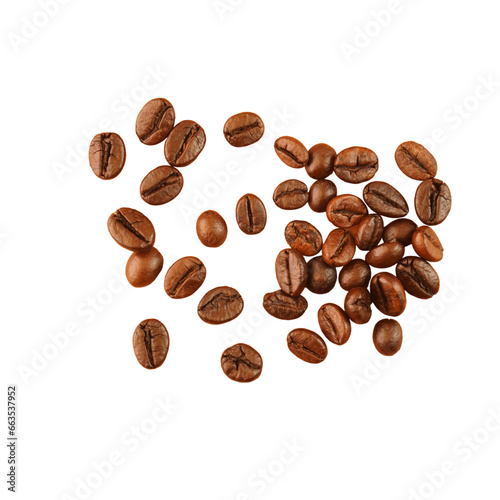 Pile of Coffee Beans Isolated Background