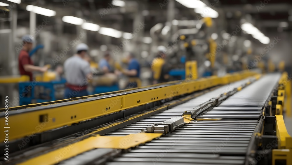 Conveyor Belt Photos Conveyor system AI Generative Conveyor Belt Photos Conveyor system AI Generative