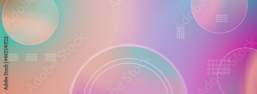 Colorful pastel background. Yellow, green, purple and pink. Background in glassmorphism style with empty space. The circle color gradation greats for wallpapers, banners, birthday invitations.