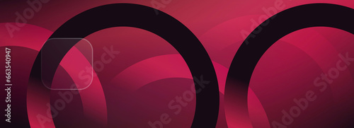 Viva magenta circle background. Magenta or maroon and glassmorphism style. Mock up composition with empty space. Great for wallpapers, banners, templates, luxury invitations, voucher background.