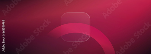 Viva magenta circle background. Magenta or maroon and glassmorphism style. Mock up composition with empty space. Great for wallpapers, banners, templates, luxury invitations, voucher background.