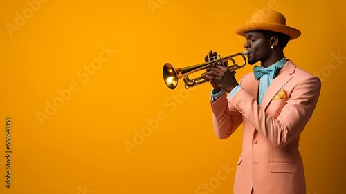 Man playing trumpet