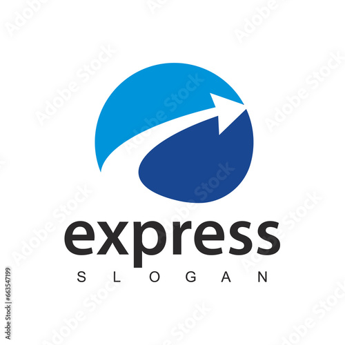 Express logo designs vector, Transport logistic delivery and shipping service.