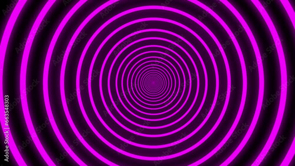 animation of neon lilac circle with movement in infinity on black background, futuristic, nineties, electronic animation of neon lilac circle with movement in infinity on black background, futuristic, nineties, electronic
