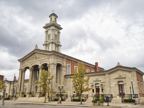 Ross county Courthouse late fall around Halloween , Chillicothe Ohio USA 2023