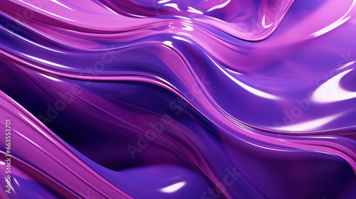 Purple Oil Flow on Liquid Glass Wallpaper