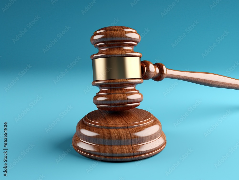 Gavel isolated, Bright color, Generative AI Gavel isolated, Bright color, Generative AI