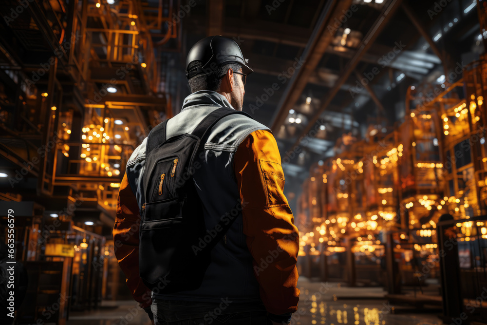 A manufacturing manager implementing safety protocols and providing training to workers to minimize workplace accidents. Concept of workplace safety. Generative Ai. A manufacturing manager implementing safety protocols and providing training to workers to minimize workplace accidents. Concept of workplace safety. Generative Ai.