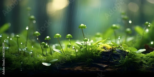 Natural landscape in rainy weather © toomi123