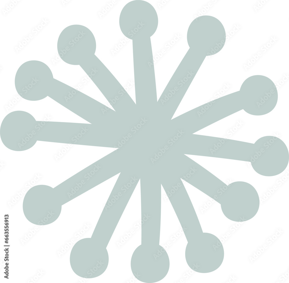 Snowflake Doodle Icon