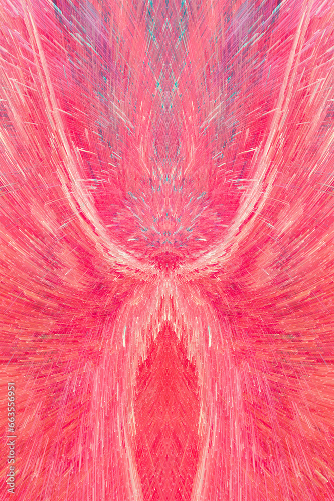 Obraz premium Design element for graphics artworks Fractal art. Visionary surreal artwork. Mixed media. Graphic design. Unique pattern. Abstract watercolor background