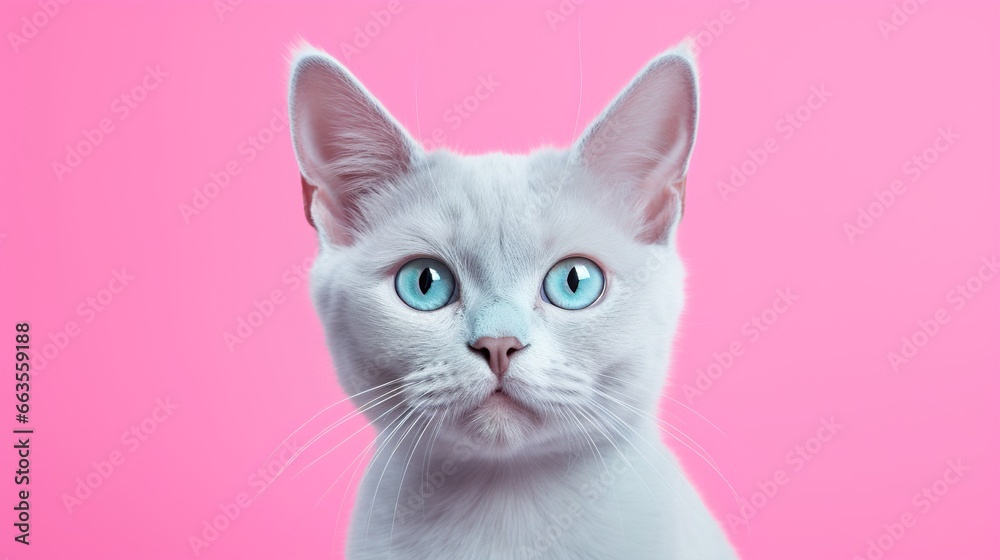 cute cat on pink background cute cat on pink background