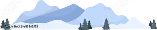 Winter Mountains Landscape