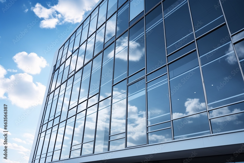 Obraz premium modern office building with sky