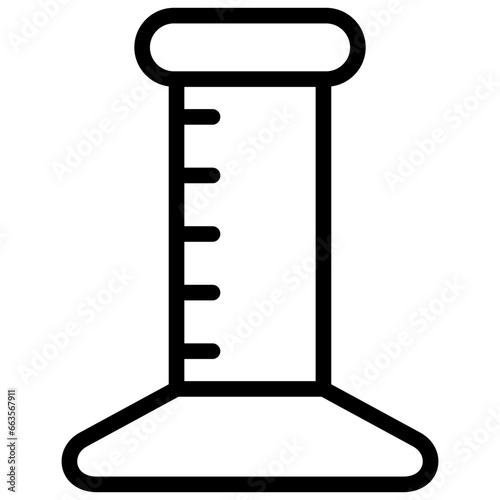 cylinder icon illustration design with outline