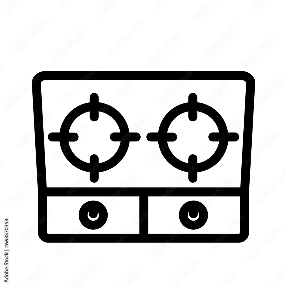 Fototapeta premium Burner cooker gas