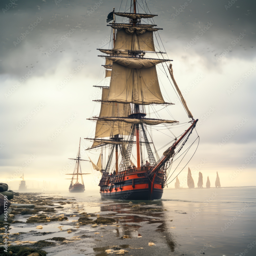 Fototapeta premium ketch, transports of the world