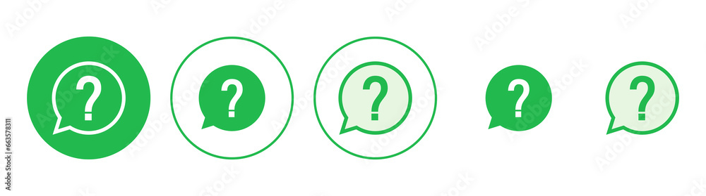 Question icon set. question mark icon vector. Question icon set. question mark icon vector.