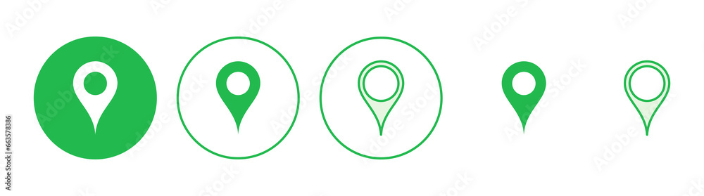 Pin icon set. Location icon vector. destination icon. map pin Pin icon set. Location icon vector. destination icon. map pin