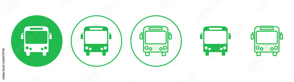Bus icon set. bus vector icon Bus icon set. bus vector icon