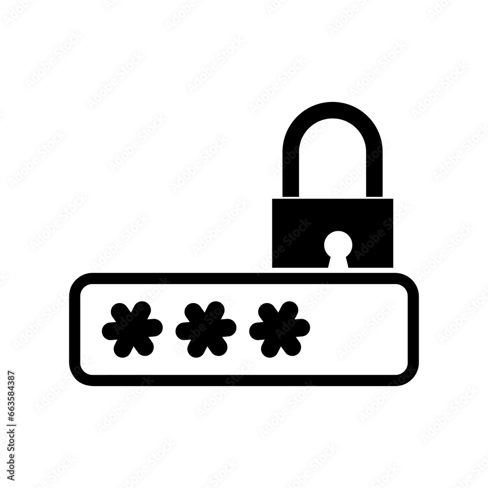 Lock, login, password, safe, security symbol flat trendy style illustration on white background..eps Lock, login, password, safe, security symbol flat trendy style illustration on white background..eps