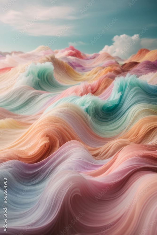 Abstract pastel sea waves vertical wallpaper for mobile phone Abstract pastel sea waves vertical wallpaper for mobile phone