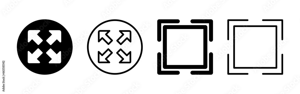 Fullscreen icon vector. expand fullscreen icon Fullscreen icon vector. expand fullscreen icon