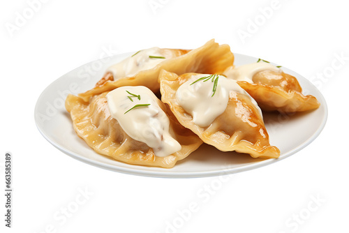 pierogi on a solid white background. File png