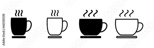 Cup coffee icon vector. coffee cup icon. mug