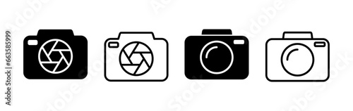 Camera Icon in trendy flat style isolated. Camera symbol web site design