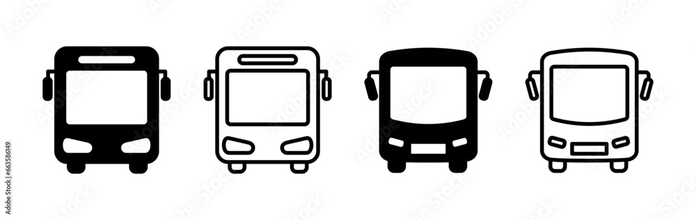 Bus icon vector. bus vector icon Bus icon vector. bus vector icon