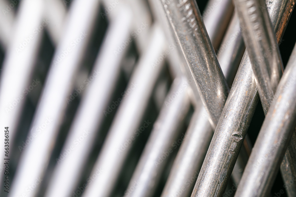Stainless steel wires in a close-up picture. Close up of iron nails. Stainless steel wires in a close-up picture. Close up of iron nails.