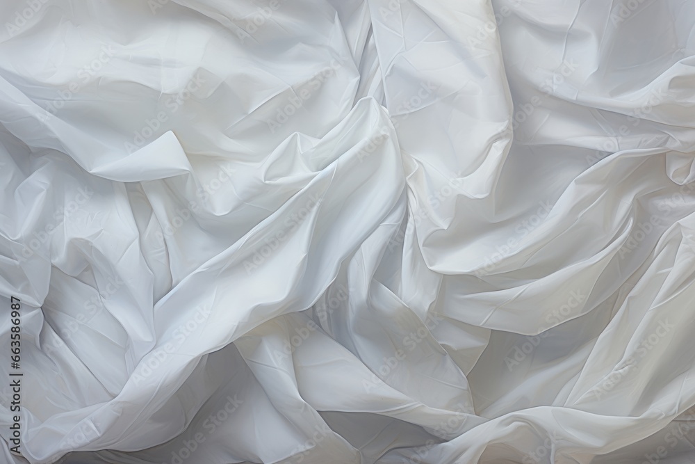 Fototapeta premium A neatly made bed with white sheets