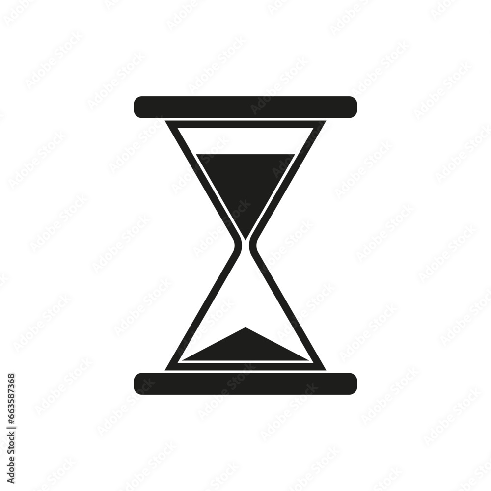 Hourglass icon. Vector illustration. EPS 10. Hourglass icon. Vector illustration. EPS 10.