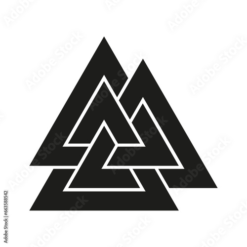 Valknut symbol. Vector illustration. EPS 10.
