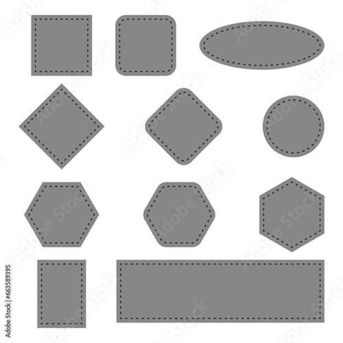 Leather Patch icon. Weight lifting symbol. Vector illustration. EPS 10.