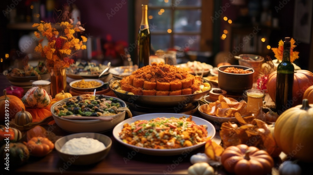 A Friendsgiving Celebration Featuring Thanksgiving Dish