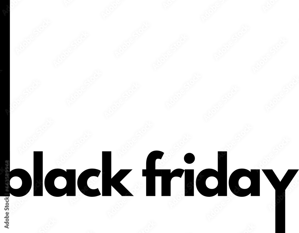 Black Friday sale. Black color. Transparent background. Black Friday sale. Black color. Transparent background.