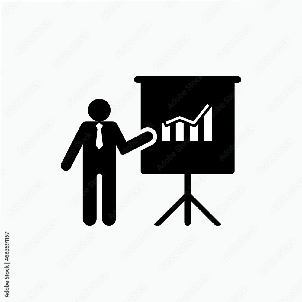 Presentation Illustration. Explain A Bar Diagram - Vector. Presentation Illustration. Explain A Bar Diagram - Vector.