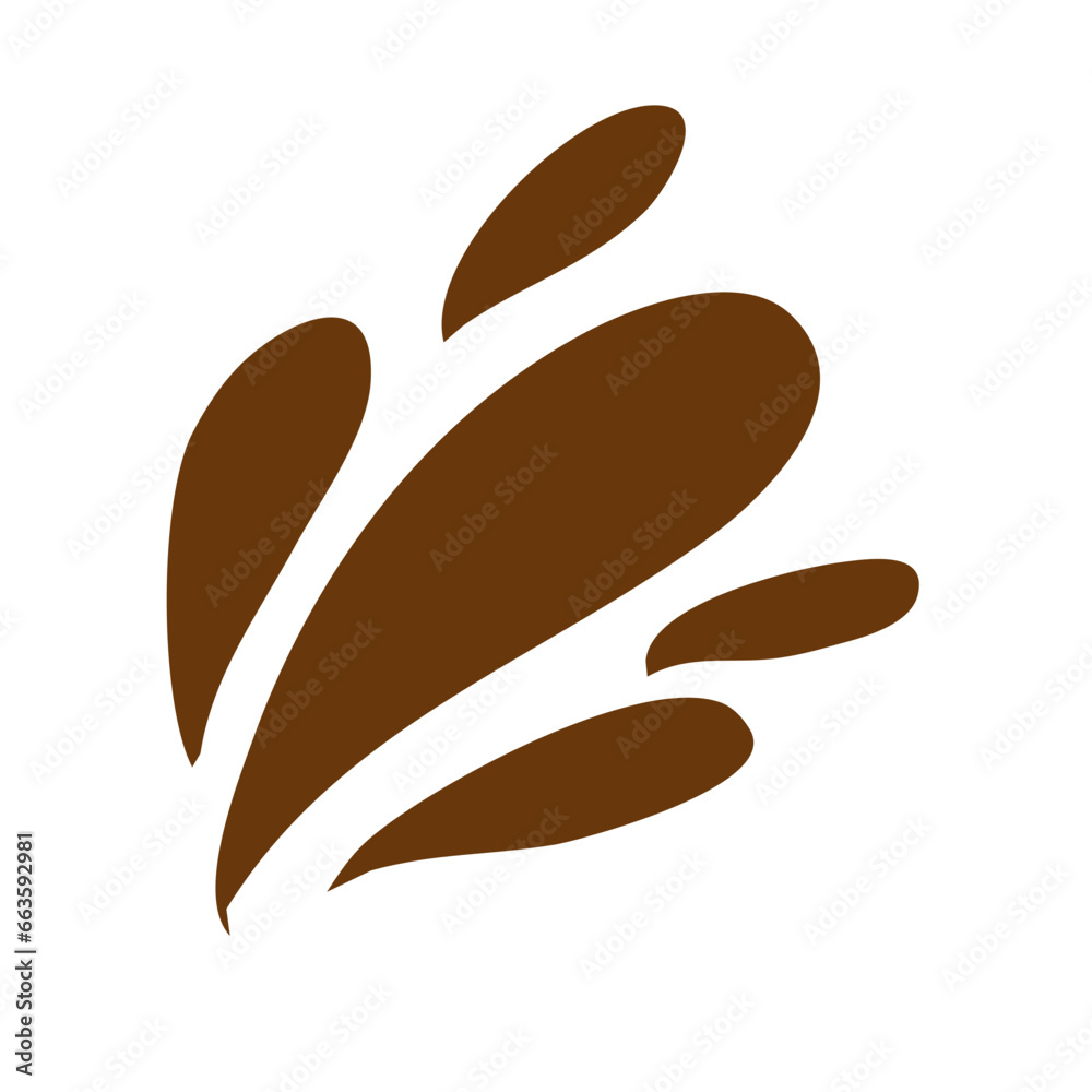 Chocolate brush droplet splash Chocolate brush droplet splash