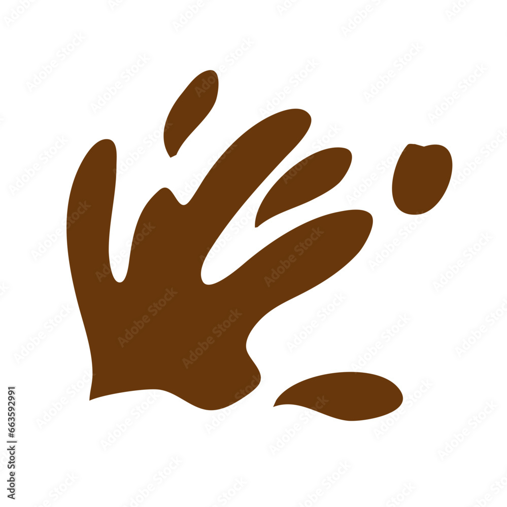 Chocolate brush droplet splash Chocolate brush droplet splash