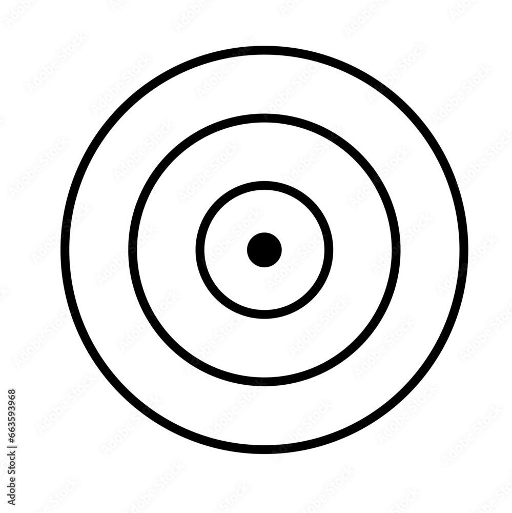 Target goal strategy icon