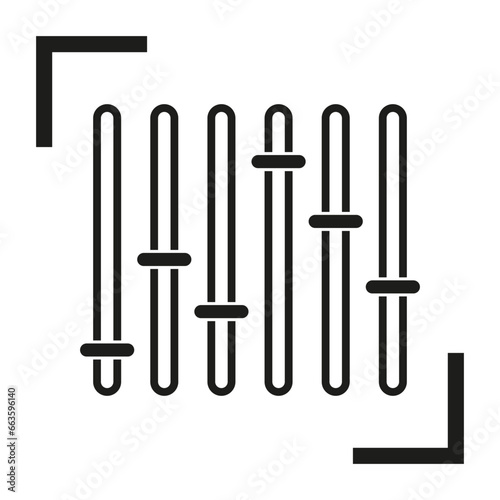 Audio mixer icon. Vector illustration. EPS 10.