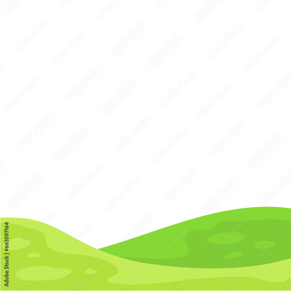 Green field landscape