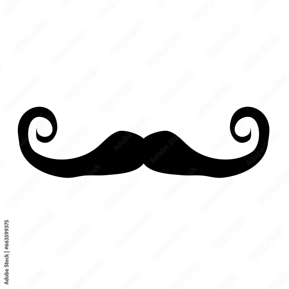 black mustache hair black mustache hair