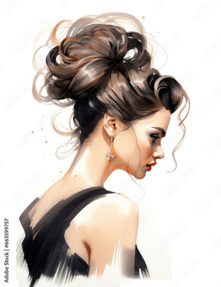 Fototapeta premium fashion hair style