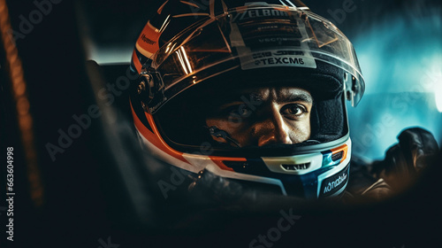Edge of Excellence: Formula 1 Driver in Command, generative ai photo