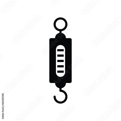 Hook scales icon design. hanging scale icon. isolated on white background. vector illustration